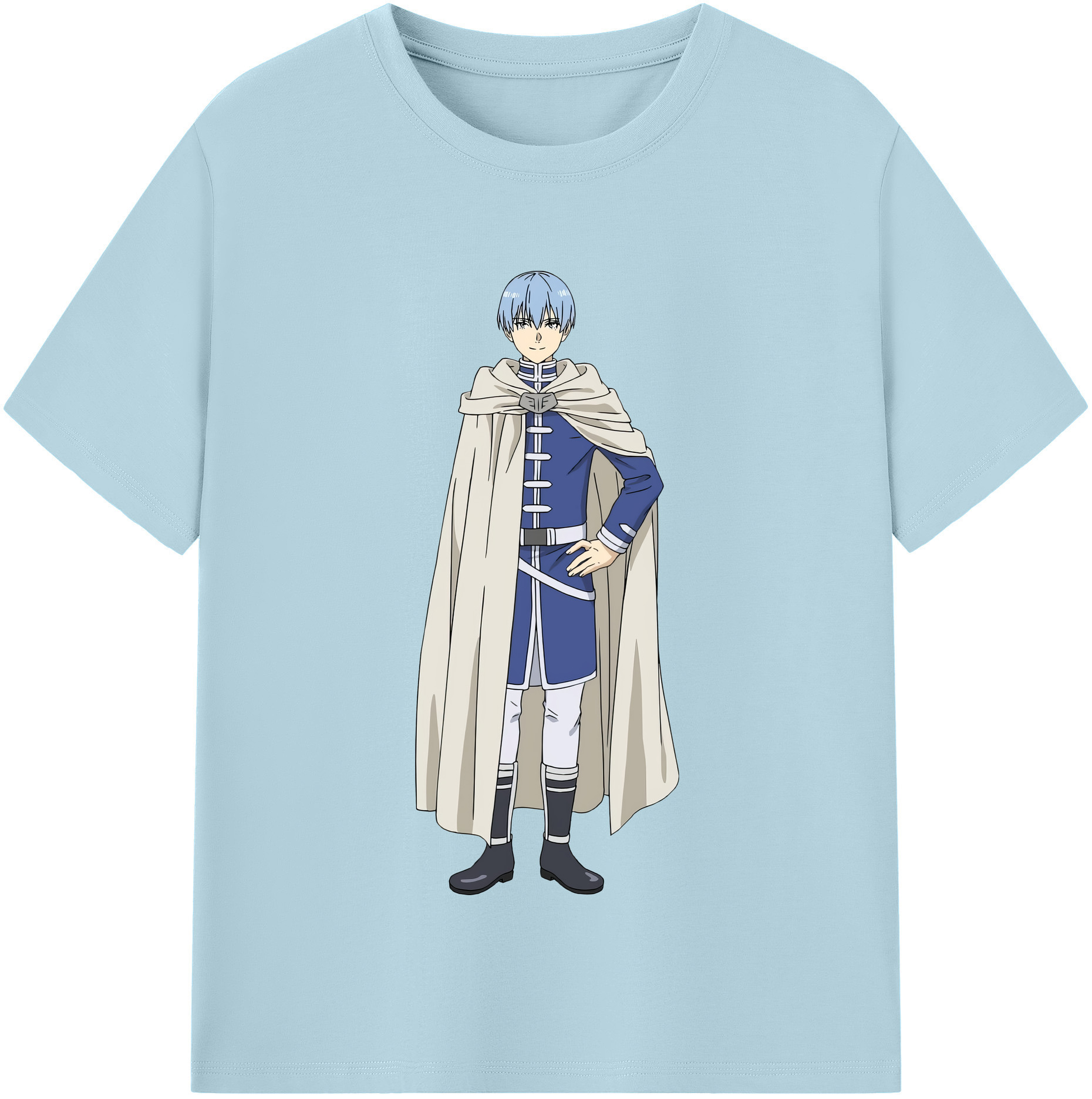 （画像用） 葬送のフリーレン Frieren 綿100％半袖Tシャツ（フロントプリント）
